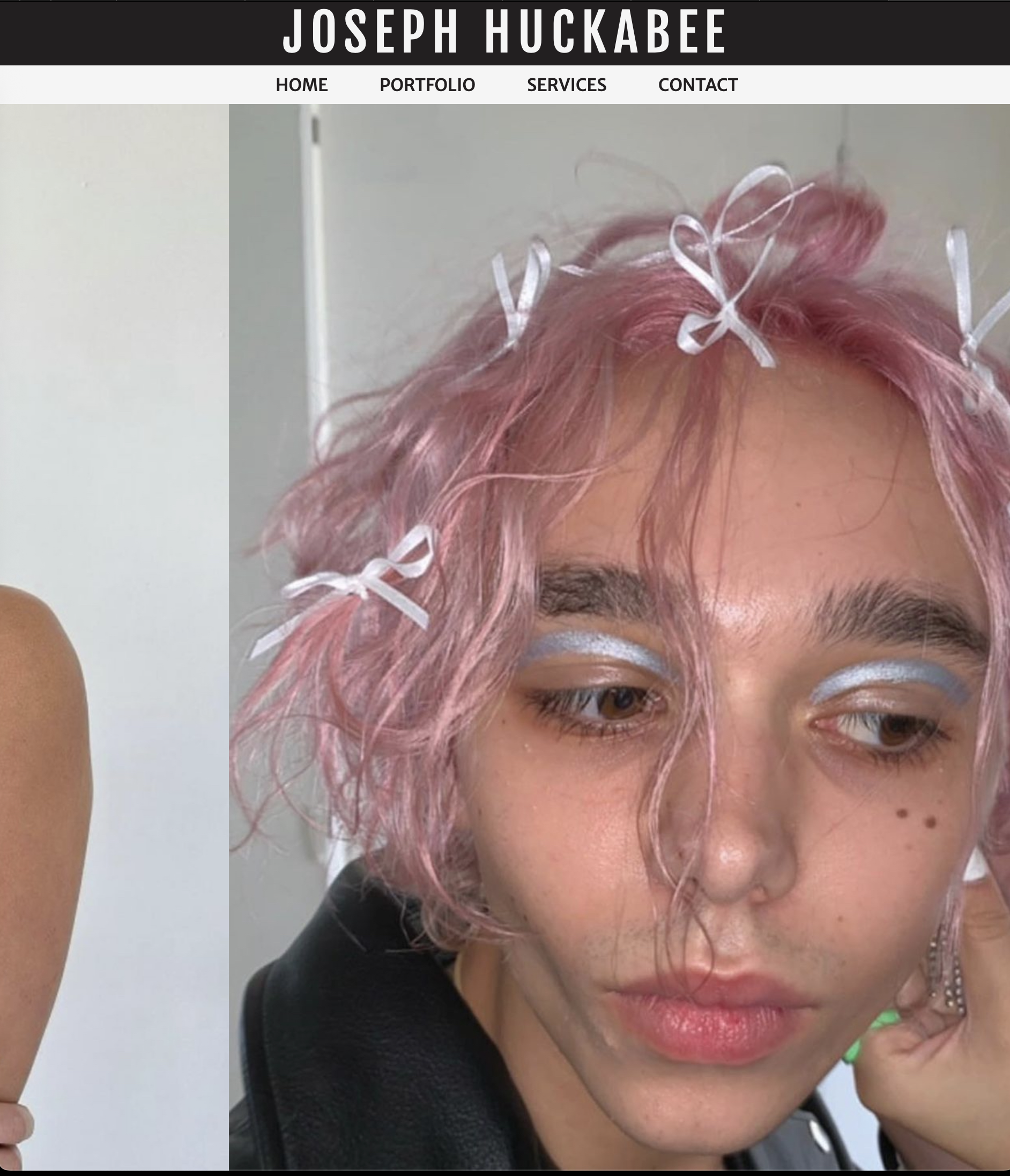 Hair color portfolio screenshot