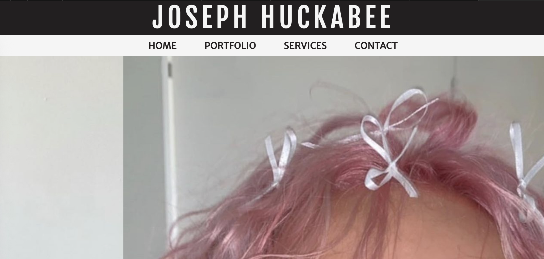 Hair color portfolio screenshot